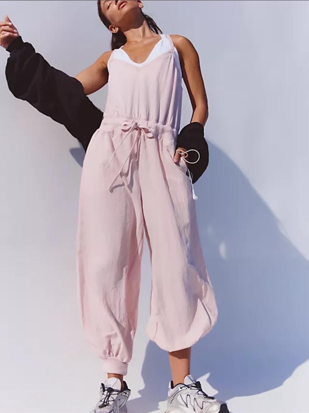 Pink Free People Jumpsuit